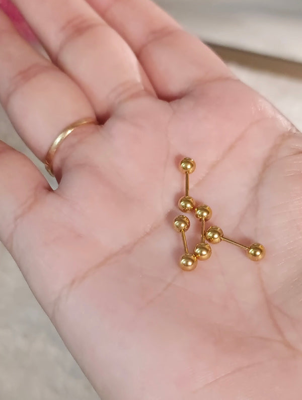 Ball Ear Stud and Nose Pin