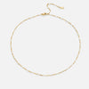 White Enamel Cable Chain Necklace
