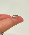 Silver Zircon Nose Ring | 7mm