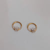 21 Karat Gold Plated Stainless Steel Hoop Bali And Nose Ring 8mm