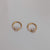 21 Karat Gold Plated Stainless Steel Hoop Bali And Nose Ring 8mm