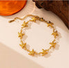 Gold Starfish Charm Bracelet