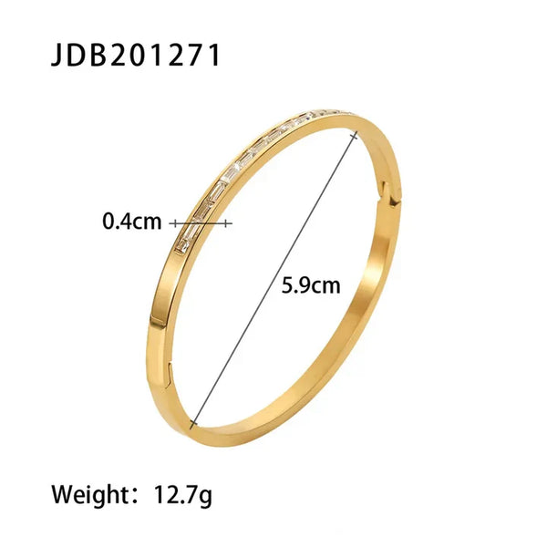 Zircon Bars Bangle