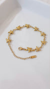 Gold Starfish Charm Bracelet
