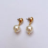 Stainless Steel Pearl Drop Earrings (German quality)