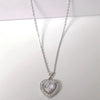 Silver Crystal Heart