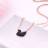 Beautiful Black Swan Stainless Steel Pendant For Girls Trendy Locket Necklace For Women
