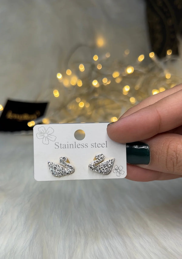 Dazzling White Swan Stainless Steel 4 Pcs Combo Set