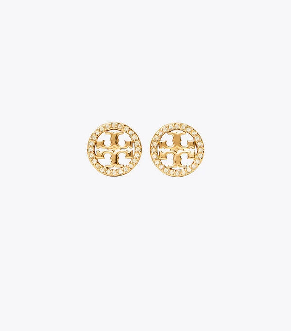 Tory Burch Women's Miller Pave Stud Earrings