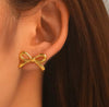 18k Gold Bow Combo Set