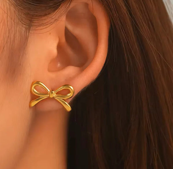18k Gold Bow Combo Set