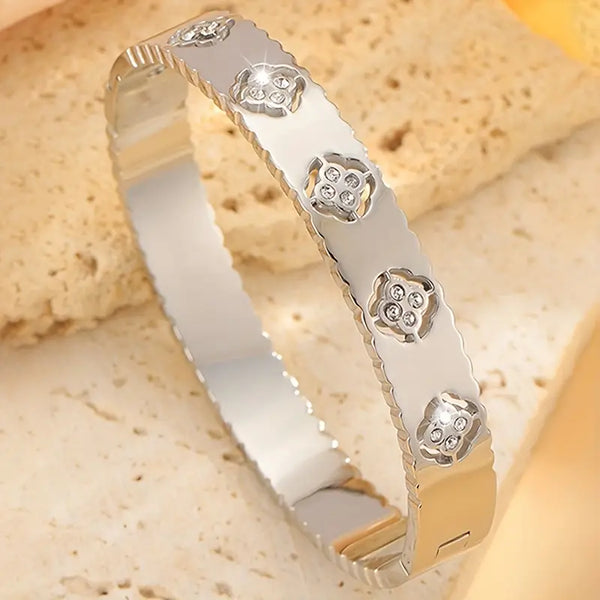 Stainless Steel Harmony Cuff Silver