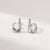 Irregular Stainless Steel Silver Earrings | Water Proof