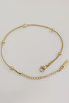 Gold Beads Anklet | Stainless Steel