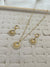 Stainless Steel Gold Plated Greek Pattern Necklace & Earrings Set