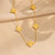 Five Clover Gold Neckless | Stainless Steel
