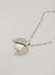 Zircon Love Wings Openable Pendant Silver Necklace | Stainless Steel