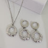 Dainty Silver Necklace & Earings