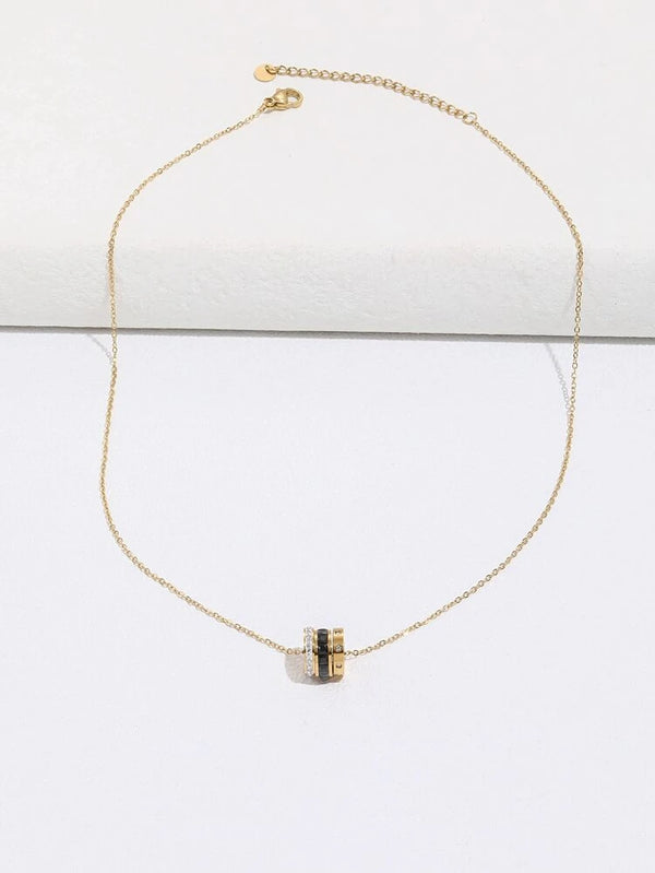 Triple Halo Luxe Pendant - Implant Grade Titanium Waterproof, Non Tarnish
