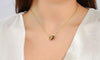 Triple Halo Luxe Pendant - Implant Grade Titanium Waterproof, Non Tarnish