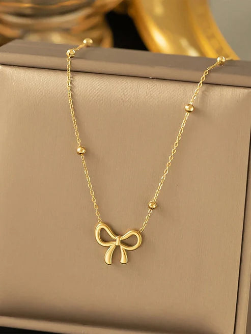 18k Gold Bow Combo Set
