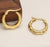 Scalloped Statemant Hoops Earings | Stainless Steel