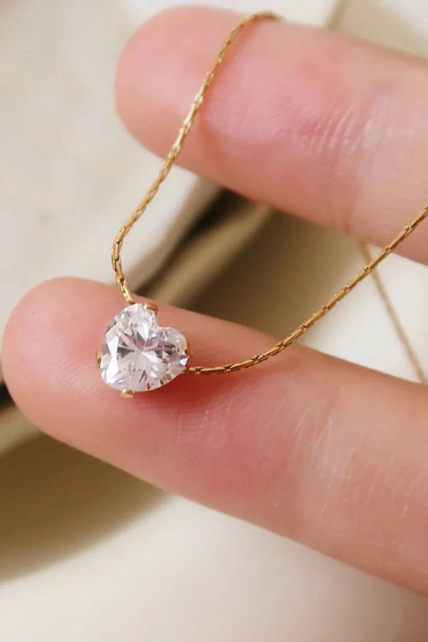Zircon Heart Chain