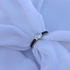 Black Stainless Steel Diamond Stone Ring | Water Proof