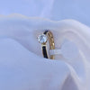 Black Stainless Steel Diamond Stone Ring | Water Proof
