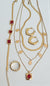 Luxury 3 Layer Red Zircon Necklace Set (4 pcs) | Anti Tarnish | Water Proof