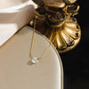 Water Drop Zircon Pendant Stainless Steel