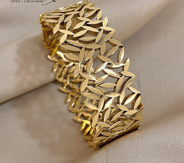 Leaves Bangle High Quality | Stainless Steel