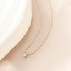 Water Drop Zircon Pendant Stainless Steel