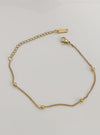 Minimal Beads Anklet | Stainless Steel