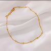 Gold Beads Neckless | Stainless Syeel | Water Proof