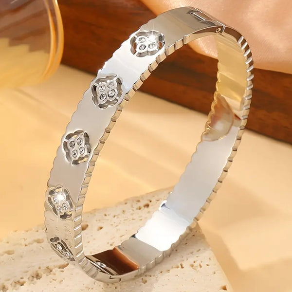 Stainless Steel Harmony Cuff Silver