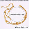 18k Gold Plated 3 Layer Golden Beads Premium Stainless Steel Bracelet