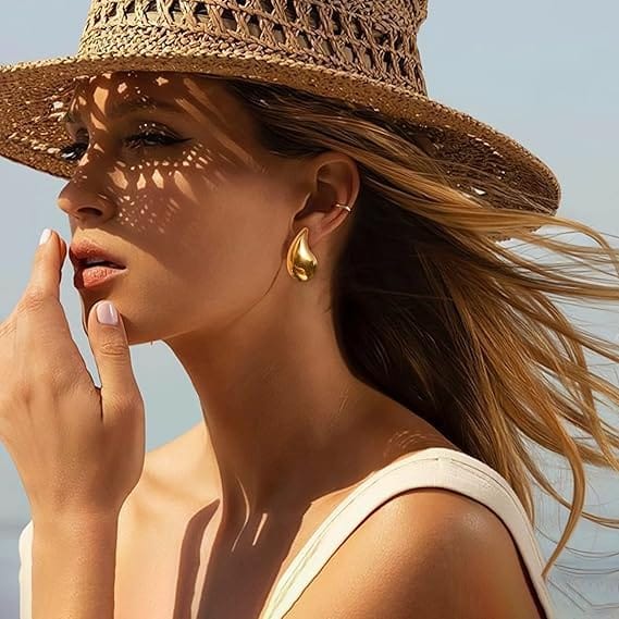Water Drop Stud Earrings