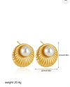 Sunny Pearl 18k Gold Earrings