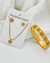 3 Pieces Floral Set | Water Proof , Gold Plated & Stainless Steel