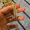 The Lattice Eternity Bangle | Gold Plated & Stainless Steel