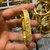 Floral Diamond Gold Bangle | Gold Plated & Stainless Steel