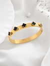 Premium Stainless Steel Clover Handcuff/Bangle
