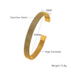 Gold Plated Mesh Bangle | Water Proof | Premium Quality