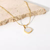 Stainless Steel Reversible Square Pendant