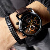 Black Roman Numerals Stainless Steel Handcuff