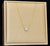 Stainless steel zircon heart pendant