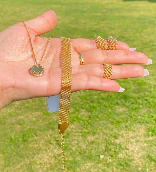 Lustrous 18k Gold Combo Deal | Water Proof | Tarnish Free