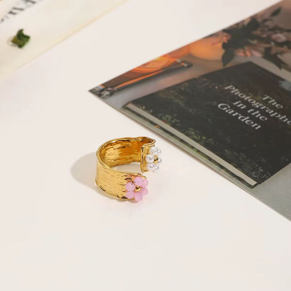 Floral Adjustable Ring