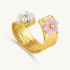 Floral Adjustable Ring